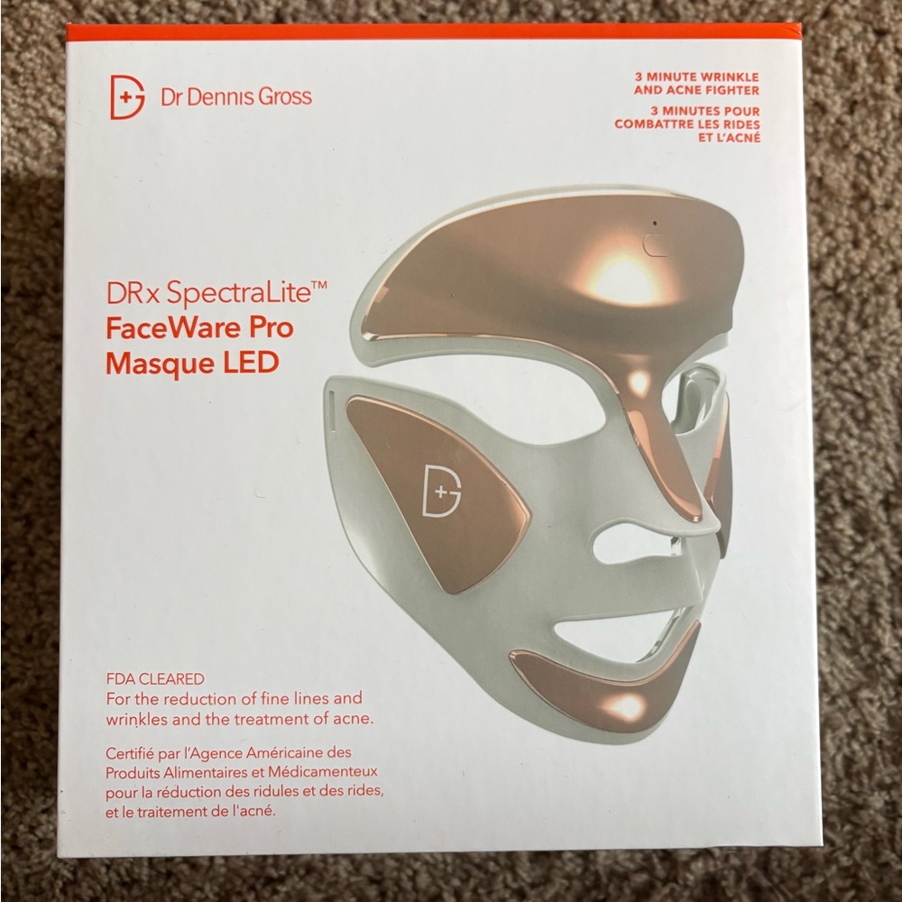 NIB Dr Dennis Gross DRx SpectraLite FaceWare Pro Masque LED Mask w/samples - Picture 2 of 10